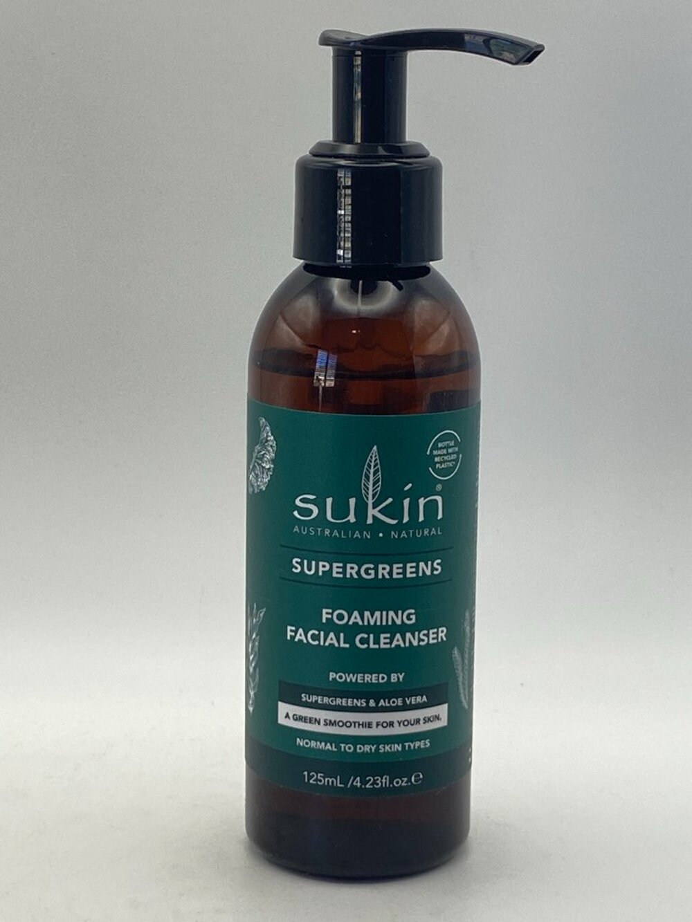 NEW Sukin Supergreens Foaming Facial Cleanser - 4.23 fl oz / 125 mL